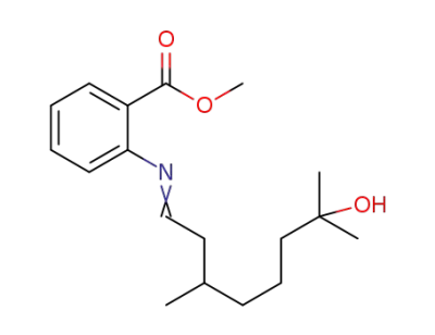 methyl-N-3,7-dimethyl-7-hydroxyoctylidene anthranilate