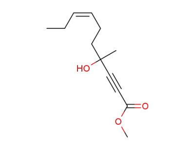 cis-4-methyl-4-hydroxy-7-decene-2-ynoic acid methyl ester